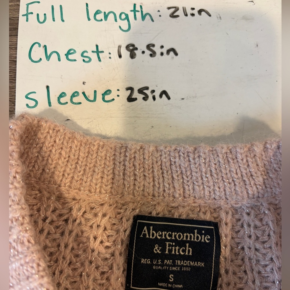 Abercrombie & Fitch Women’s Bold Striped Wool/Alpaca Blend Crew Neck Sweater - S - Picture 6 of 7